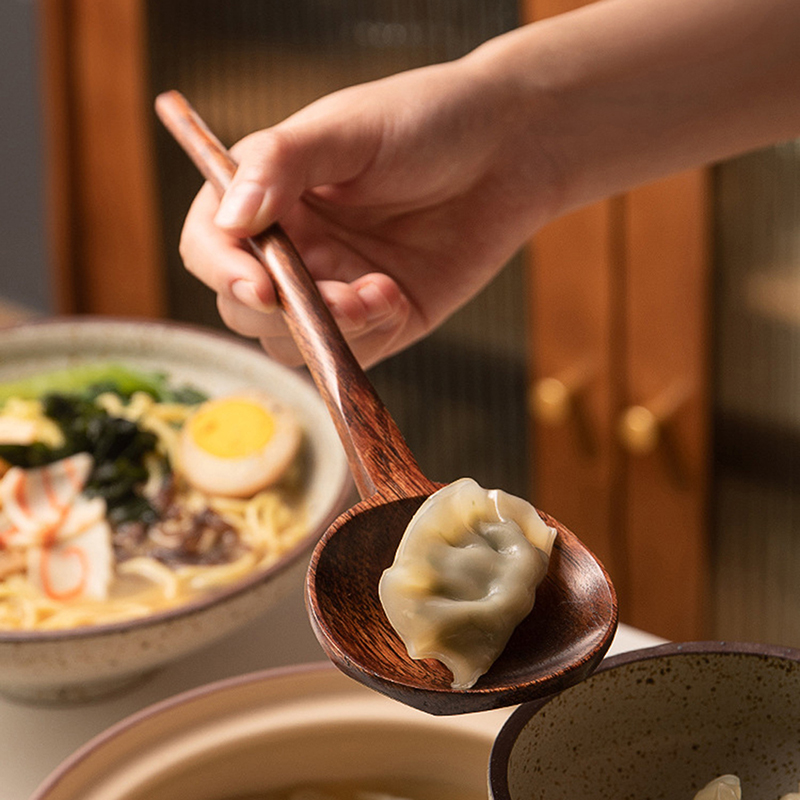 Cuchara de madera con mango la - Home Cooking Japanese reseña y precio