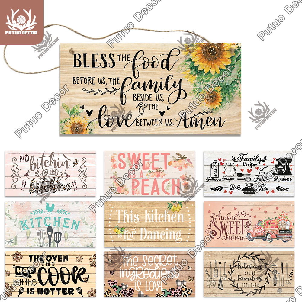 Putuo Decor-placas de madera p - Home Cooking Cafe reseña y precio