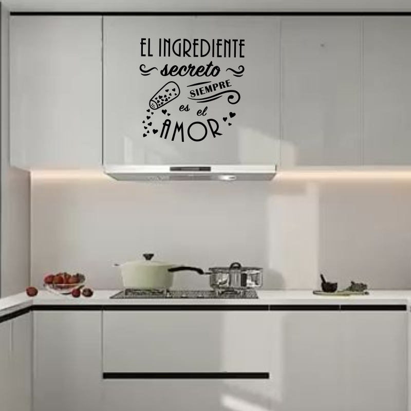 Pegatina de pared con el ingre - Home Cooking In French reseña y precio
