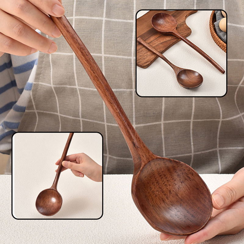 Cuchara de madera de mango lar - Home Cooking Japanese reseña y precio