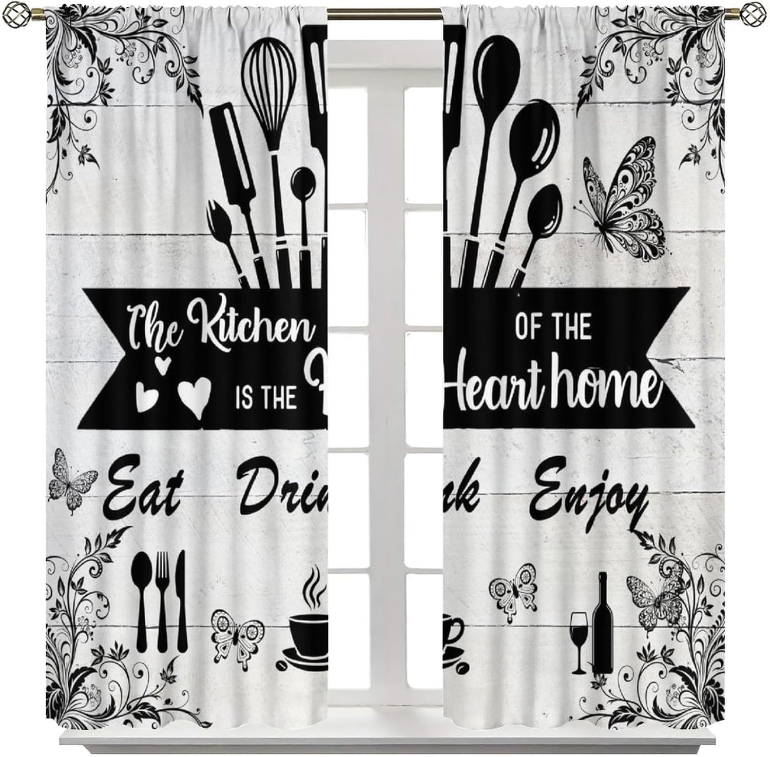 Cortinas Rústicas Estilo Granj - Home Cooking In French reseña y precio
